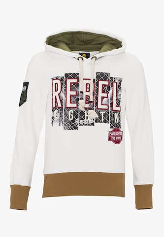 PLUS EIGHTEEN Sweatshirt in White: front