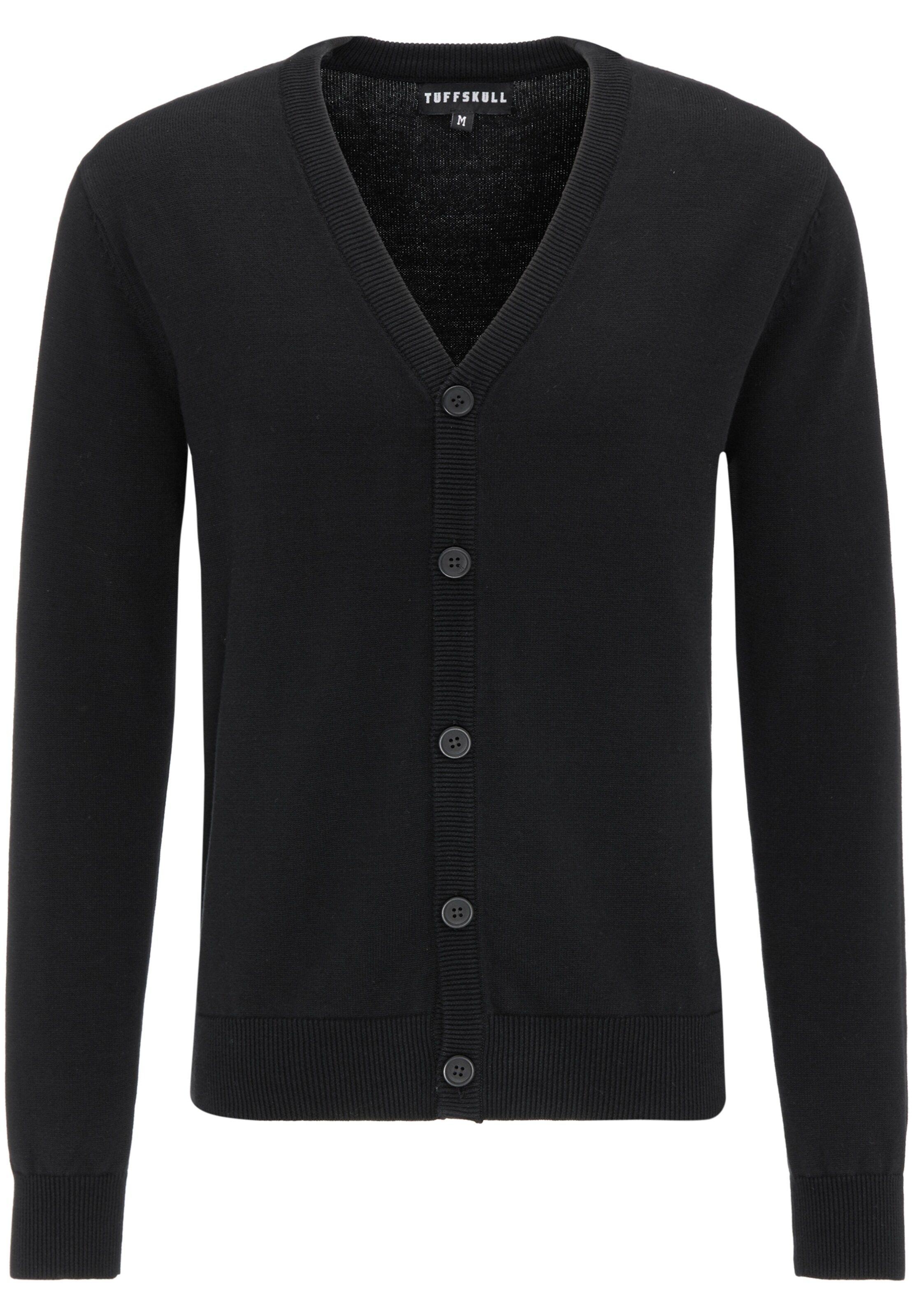 TUFFSKULL - Gebreid vest in de kleur Zwart