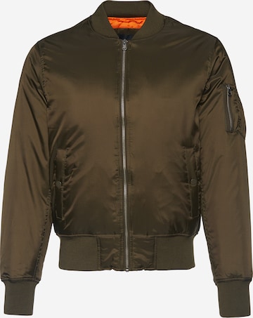 Urban Classics Between-Season Jacket in Green: front