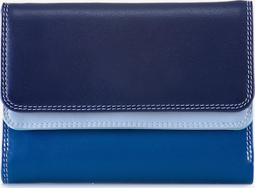 mywalit Wallet 'Double Flap' in Blue: front