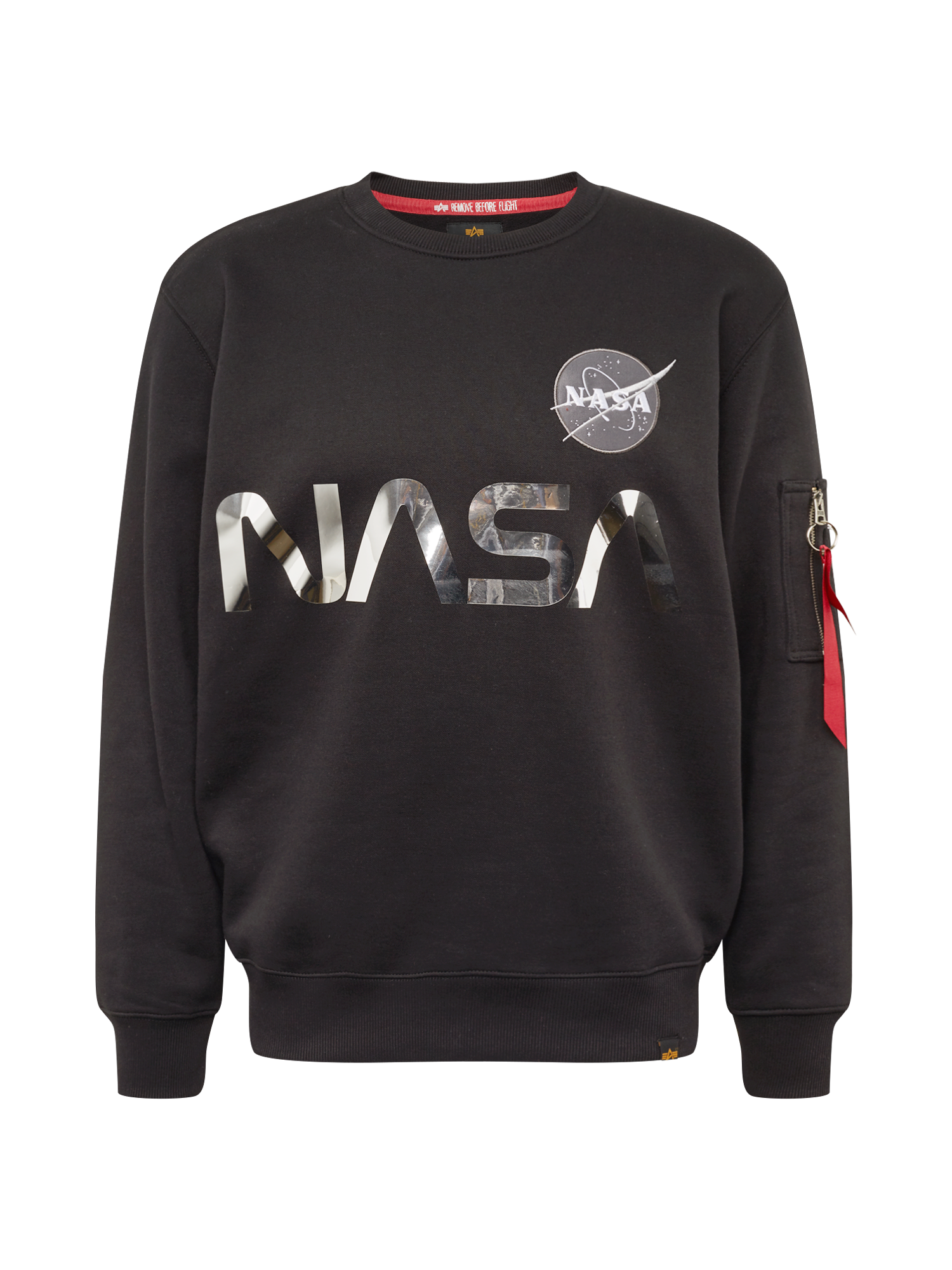 i8n85 Abbigliamento ALPHA INDUSTRIES Felpa NASA in Nero 