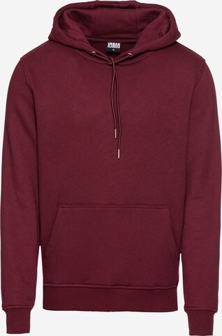 Sweat-shirt Urban Classics en rouge : devant