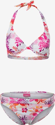 VENICE BEACH Triangle Bikini in Pink: front