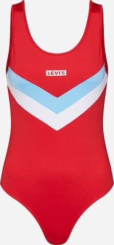 LEVI'S ® Bustier Badpak 'Florence' in Rood: voorkant