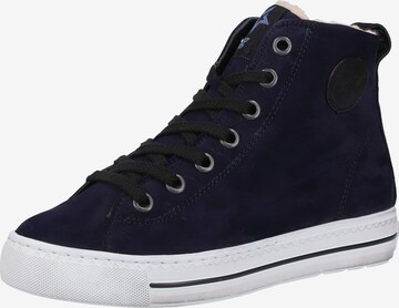 Paul Green Sneakers hoog in Blauw: voorkant