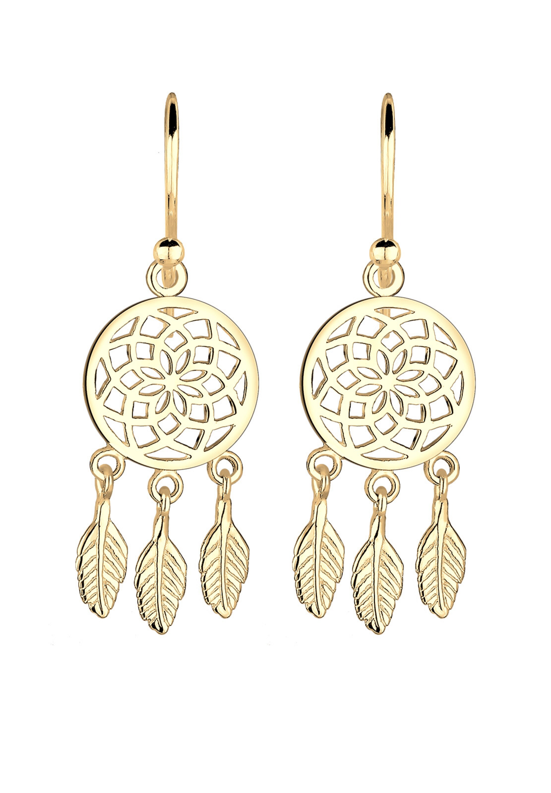 ELLI Ohrringe 'Traumfänger' in Gold