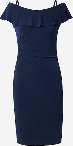 SWING Εφαρμοστό φόρεμα σε μπλε: μπροστά