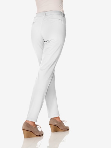 Regular Pantalon heine en blanc : devant