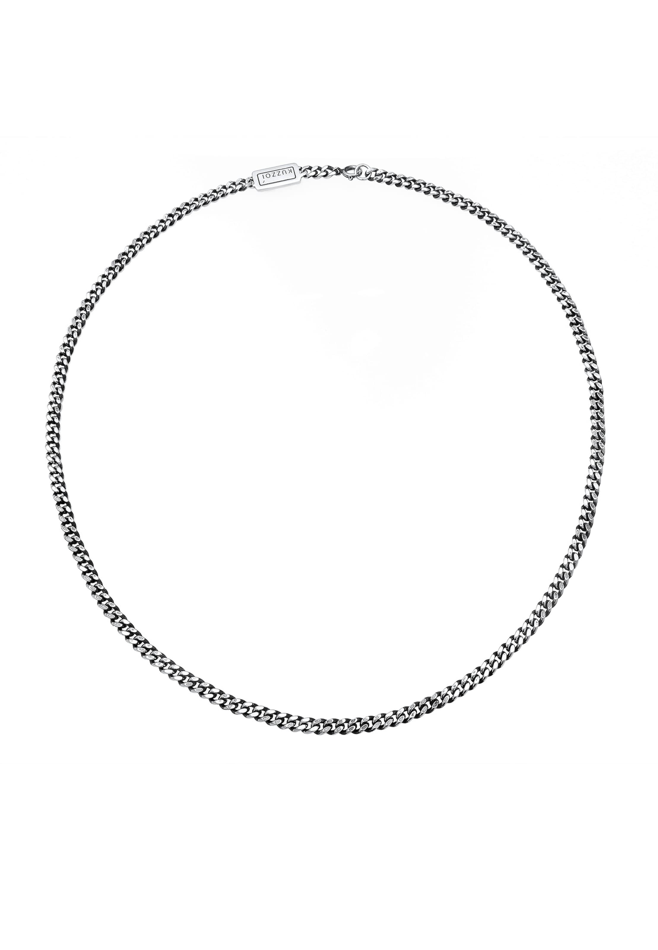 Collana 'Panzerkette' di KUZZOI in argento: frontale