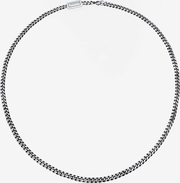 KUZZOI Halsband 'Panzerkette' i silver: framsida