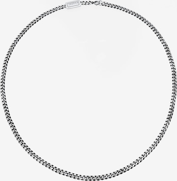 KUZZOI Halsband 'Panzerkette' i silver: framsida