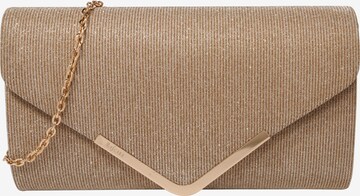 mascara Clutch 'LETTER FOLD' in Gold: front