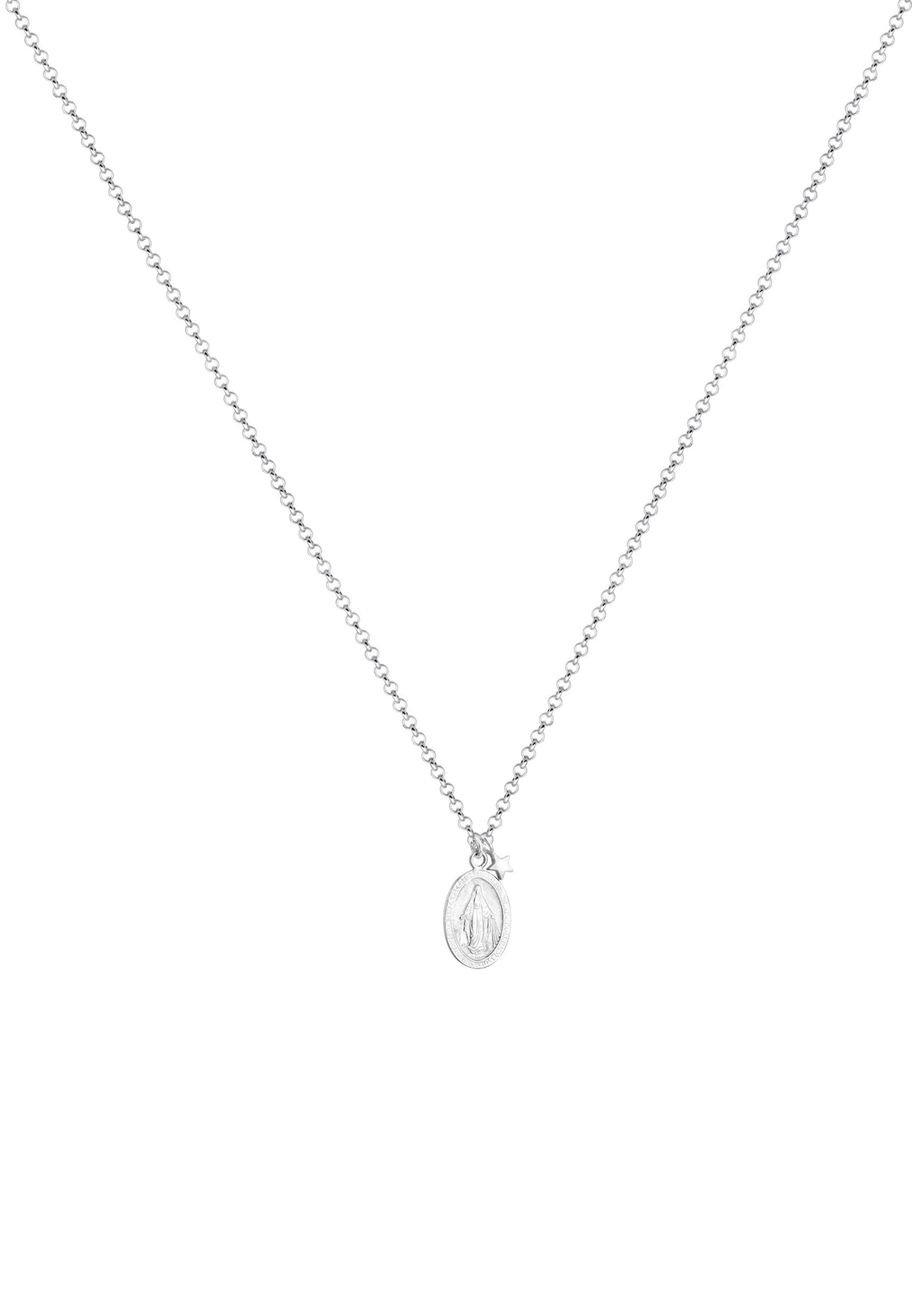 Chaîne 'Marienbild, Sterne' ELLI en argent