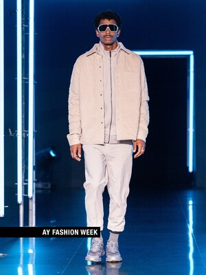 The AY FASHION WEEK Menswear - Beige Jacket Look by Cørbo Hiro