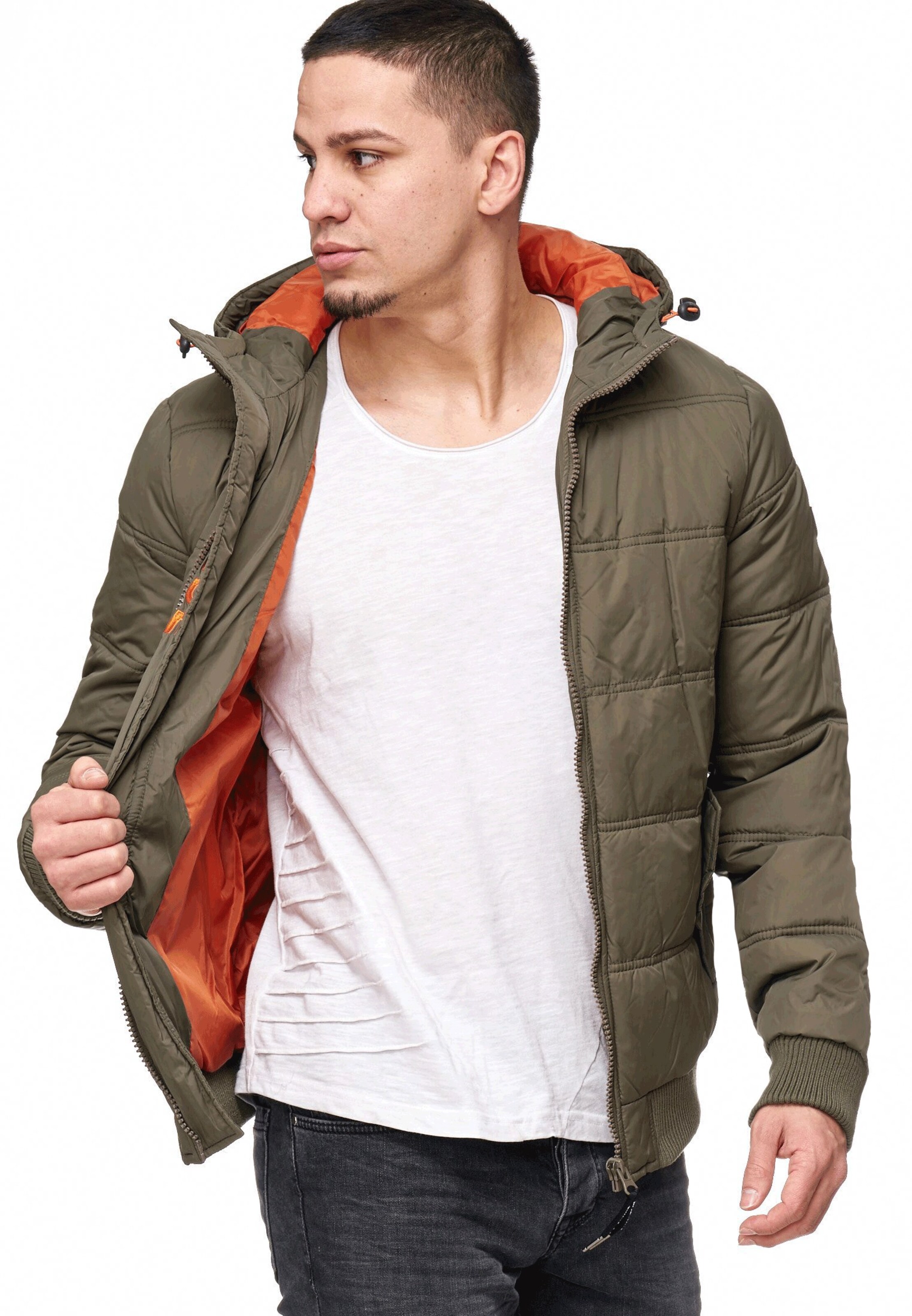 INDICODE JEANS Winterjacke 'Adrian ZA' in Grün