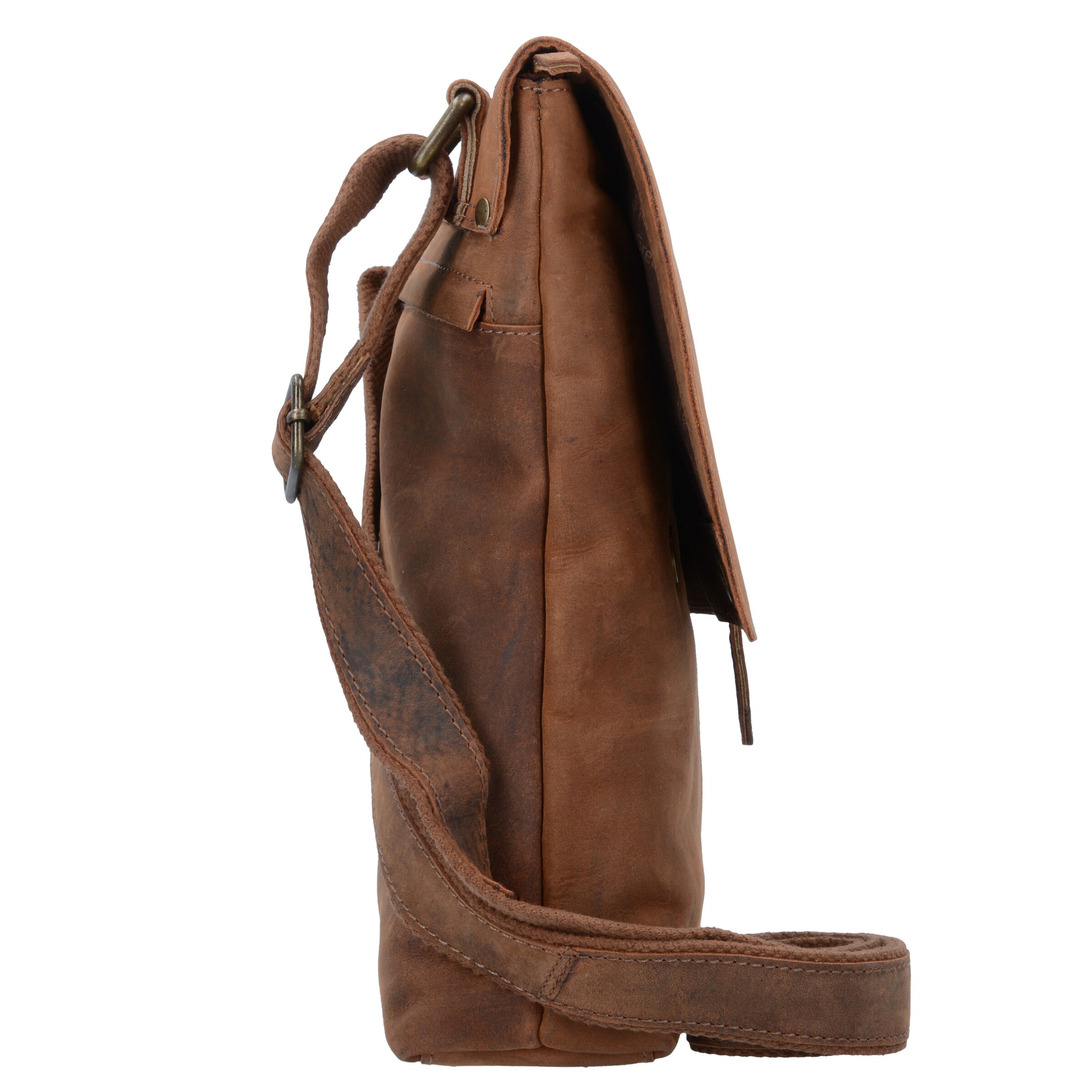 Borsa a tracolla 'Montenegro' di Greenland Nature in marrone