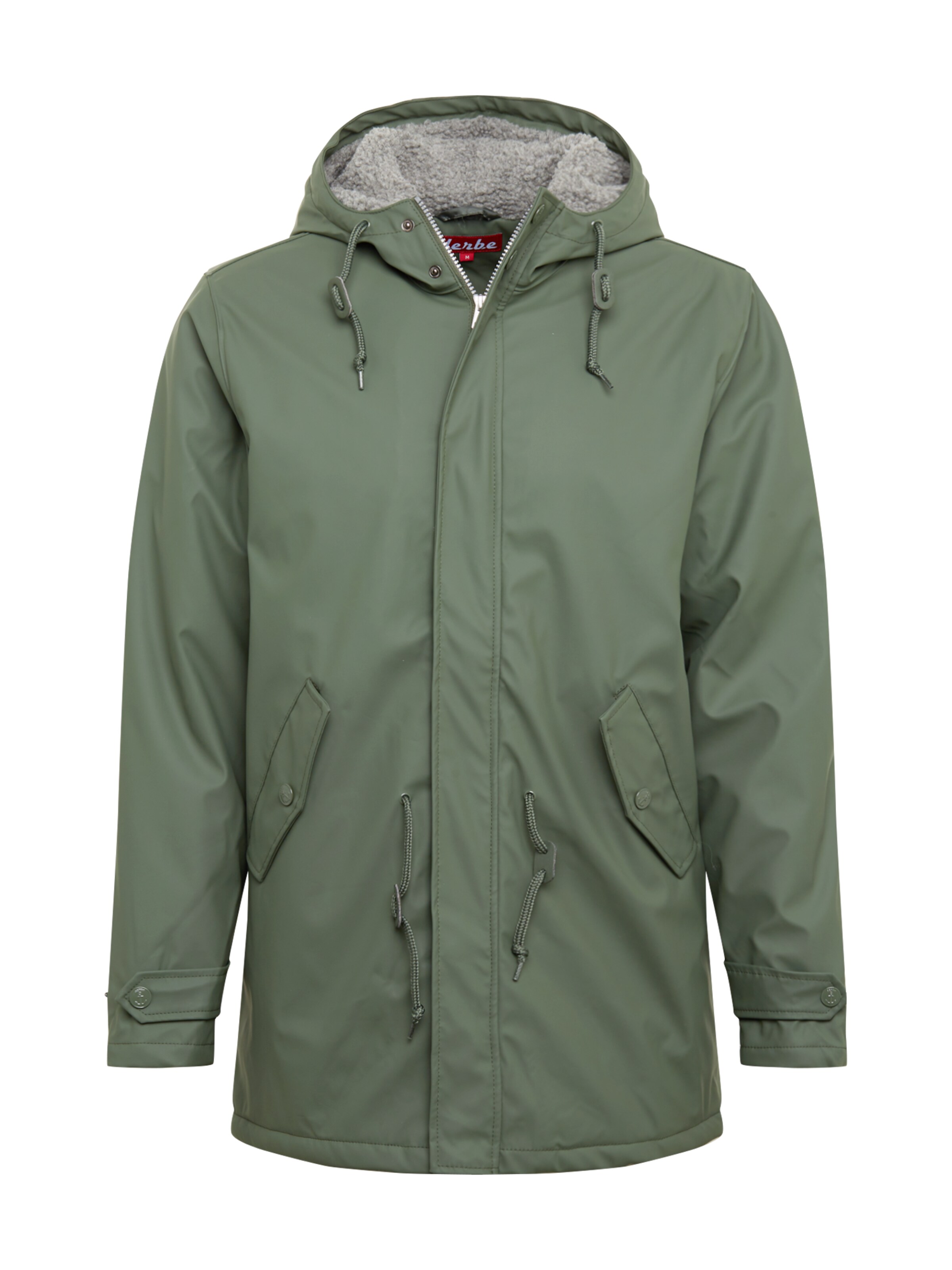 Derbe - Winterparka 'Trek Cozy' in de kleur Olijfgroen