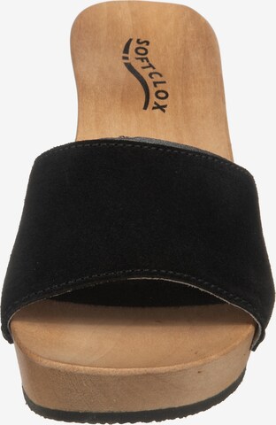 SOFTCLOX Mules 'Kelly' in Black