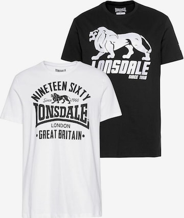 LONSDALE Shirt 'BYLCHAN' in Black: front