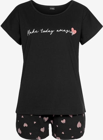 VIVANCE Pajama 'Dreams' in Black: front