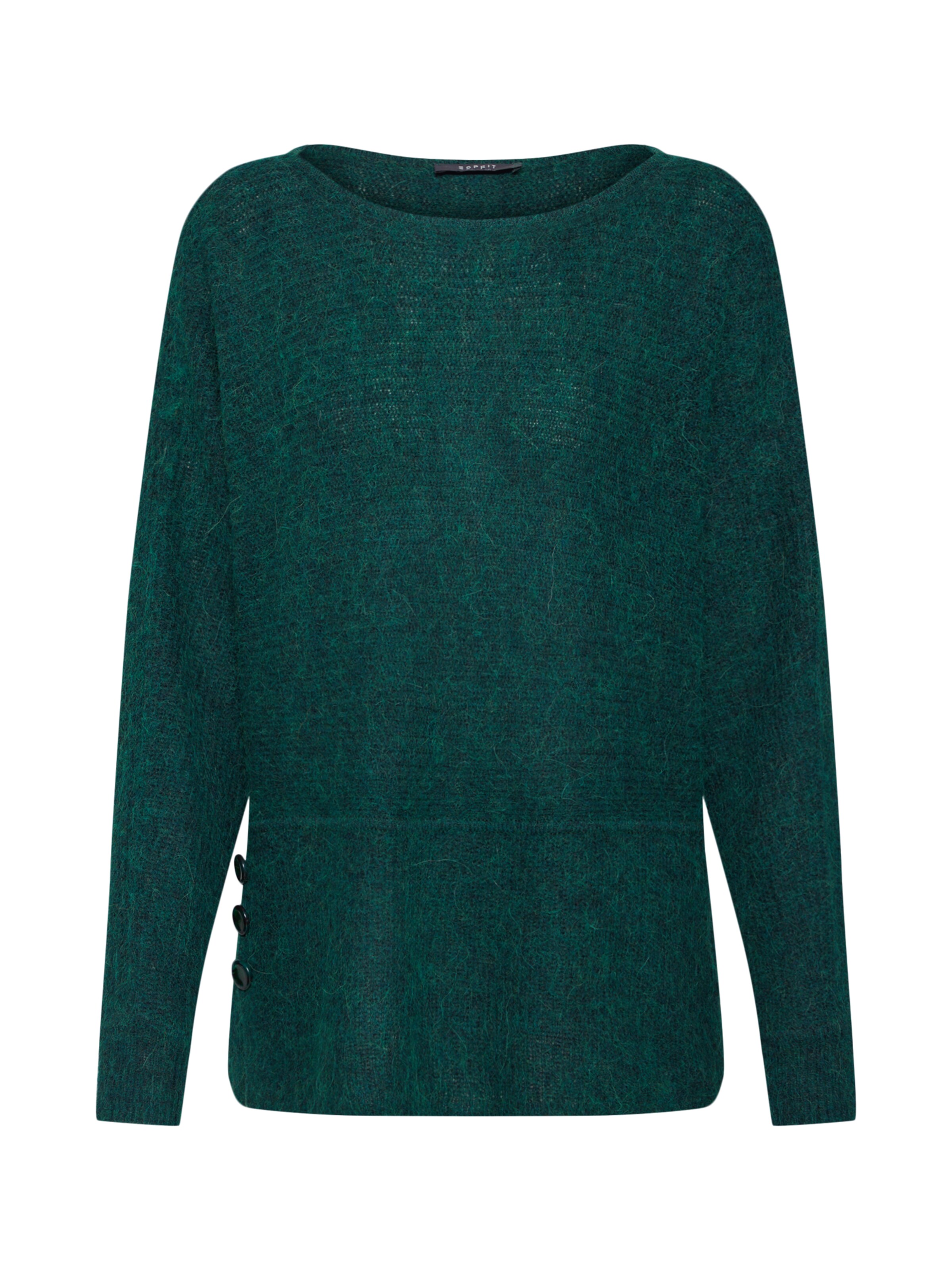 Esprit Collection - Trui 'boaty neck Sweaters' in de kleur Donkergroen