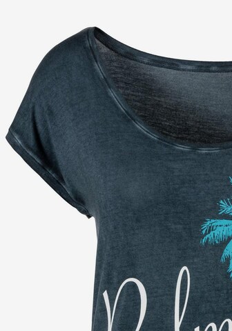 T-shirt BEACH TIME en bleu