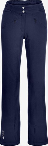 Maier Sports Outdoor Pants in Blue: front