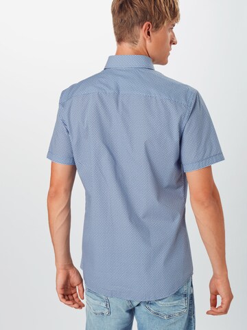 BRAX Slim fit Overhemd 'Dan' in Blauw