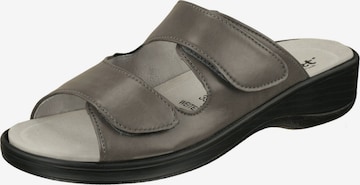 Natural Feet Mules 'Leonie' in Grey: front