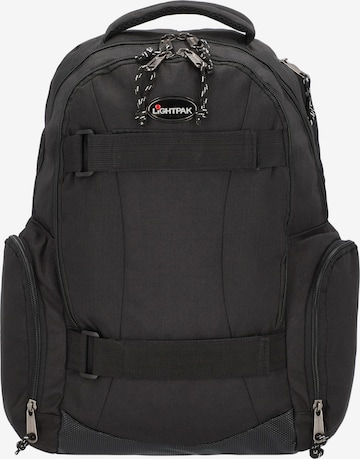 Lightpak Rucksack 'Hawk' in Schwarz: predná strana