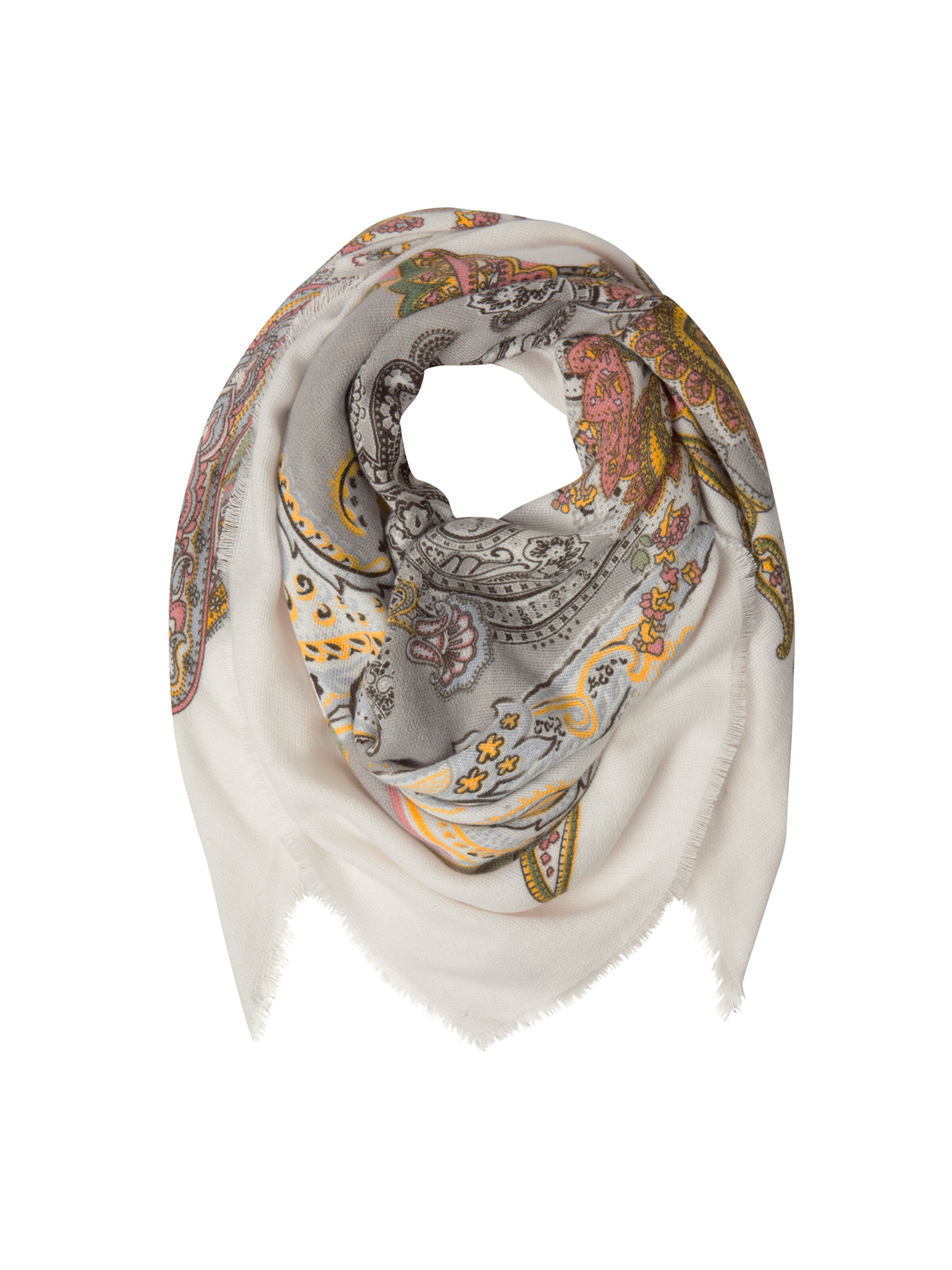 CODELLO - Sjaal 'FOLK DREAMS' in de kleur Grijs