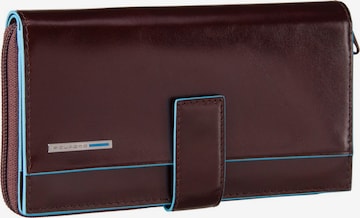 Piquadro Wallet 'Blue Square' in Brown: front