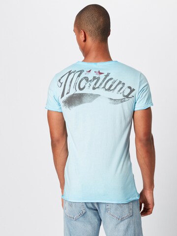 Key Largo Тениска 'MONTANA' в синьо: отзад