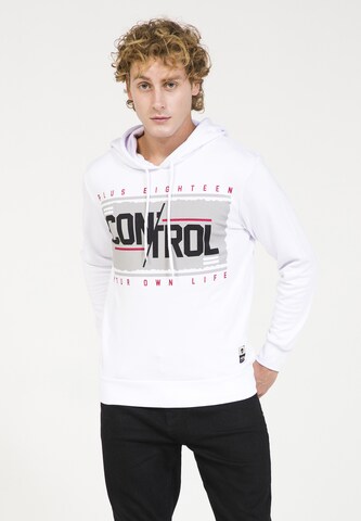 PLUS EIGHTEEN Sweatshirt in White: front