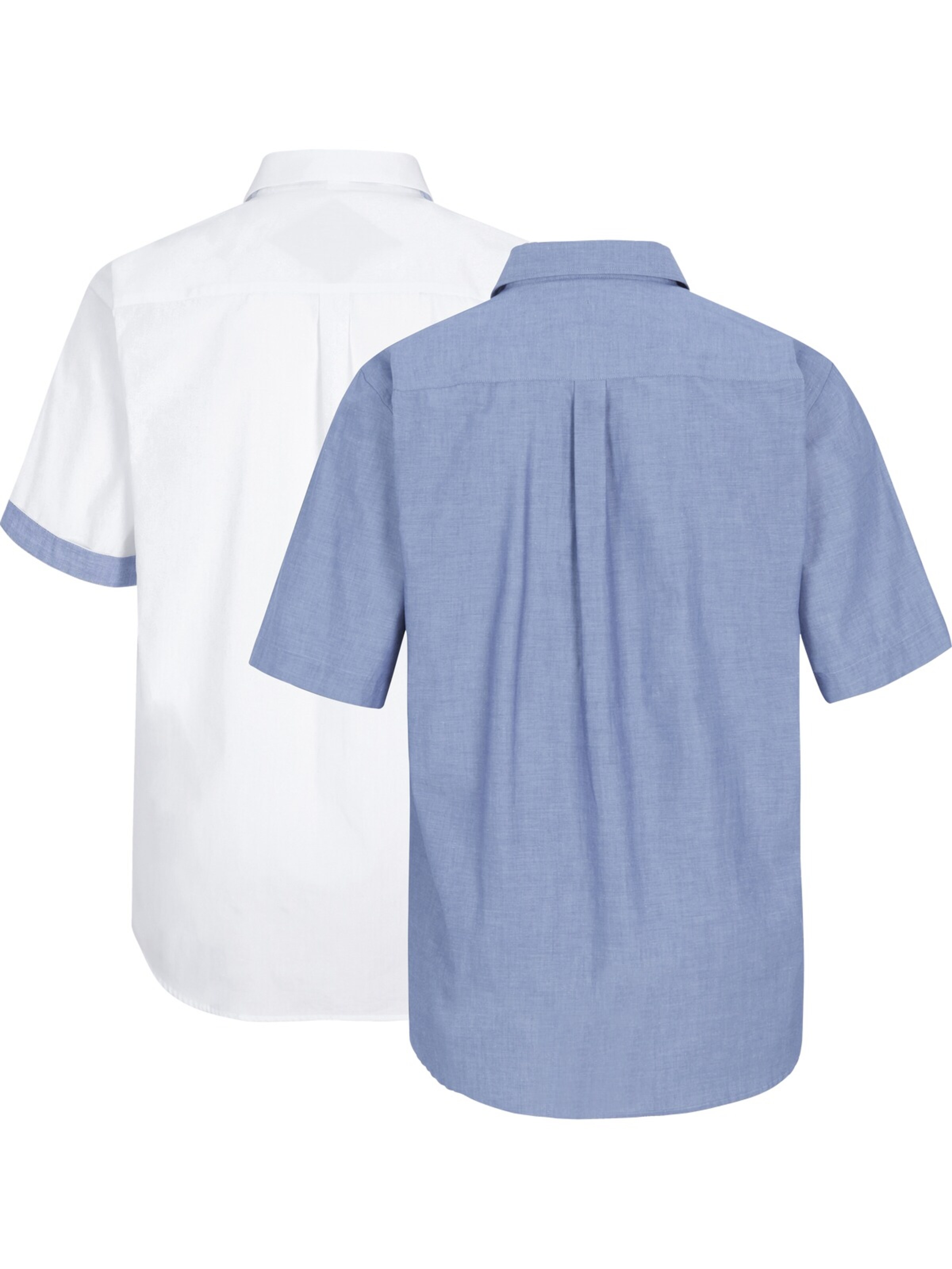 Jan Vanderstorm Comfort fit Button Up Shirt 'Evin' in Blue