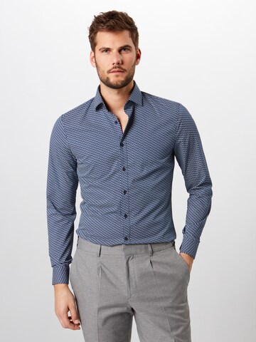 OLYMP Slim Fit Hemd 'No. 6' in Blau