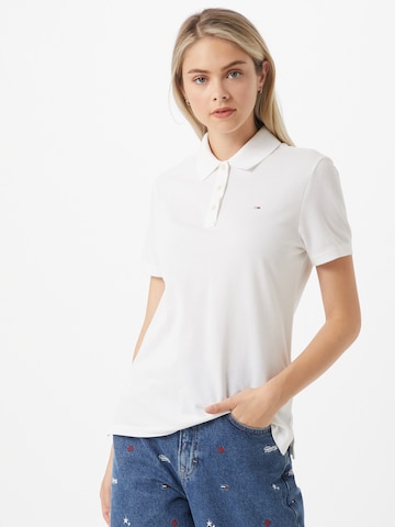 T-shirt Tommy Jeans en blanc : devant