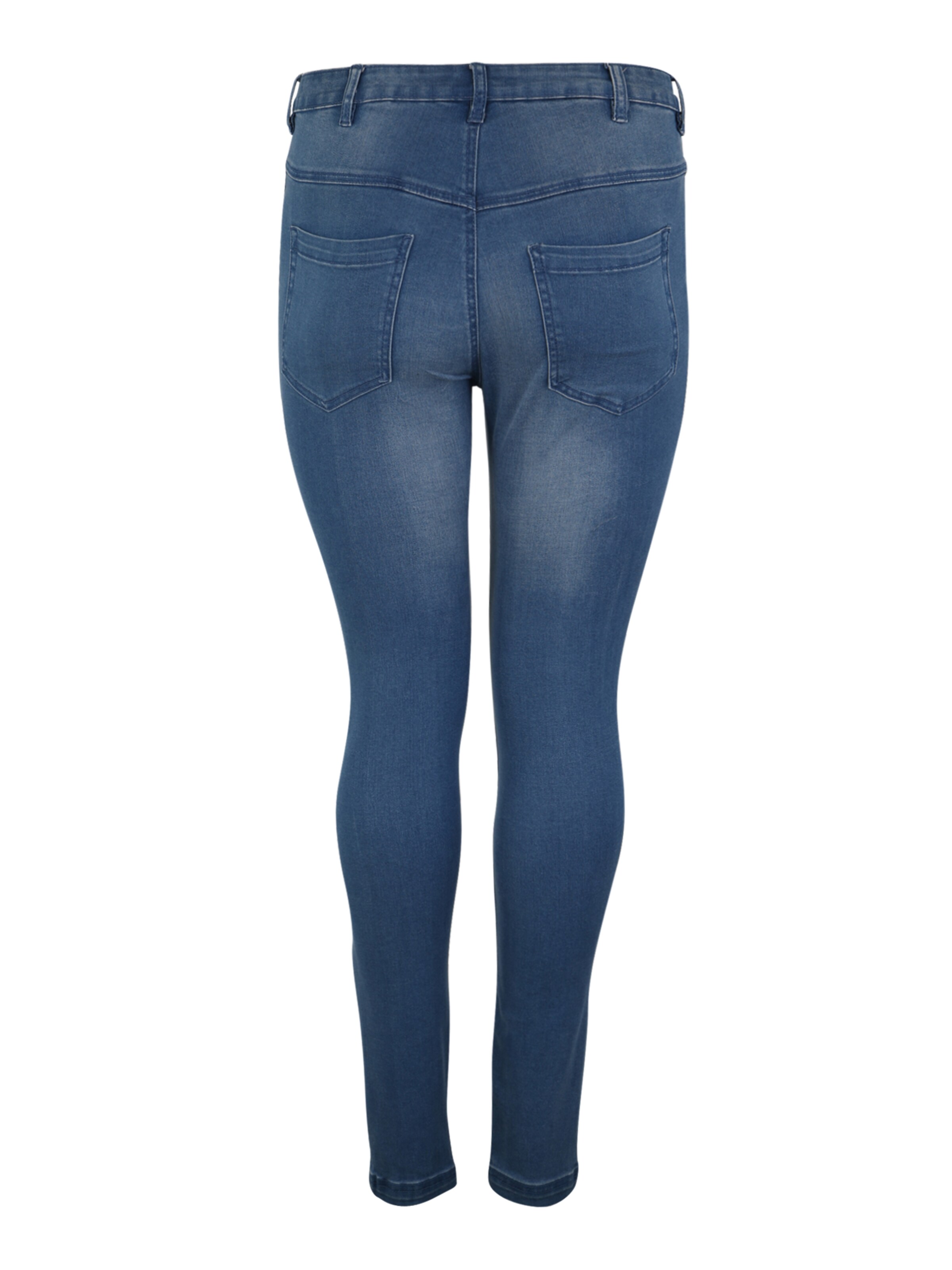 Zizzi Slim fit Jeans 'AMY' in Blue: back