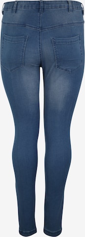 Zizzi Slimfit Jeans 'AMY' in Blauw: terug