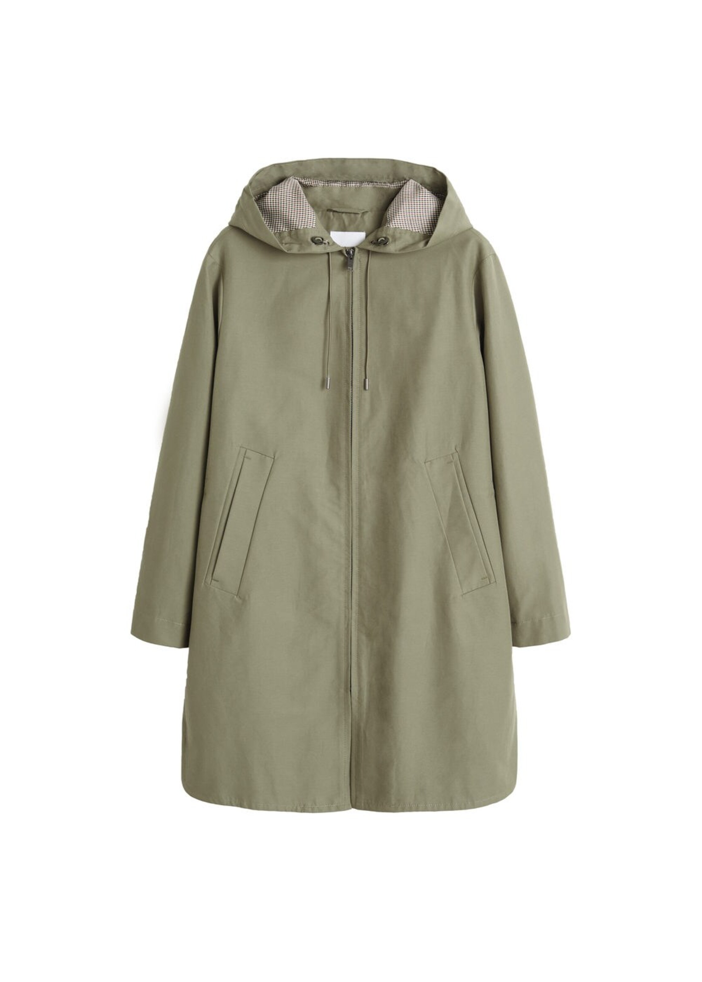 VIOLETA by Mango - Trenchcoat 'Crew5' in khaki