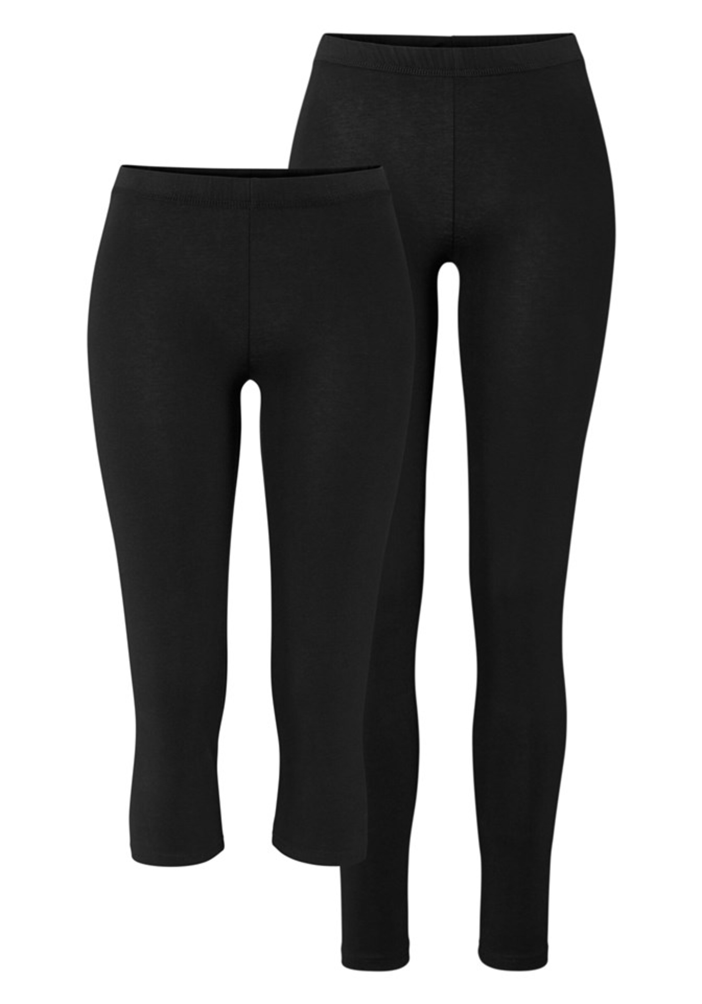 MELROSE Skinny Leggings in Black: front