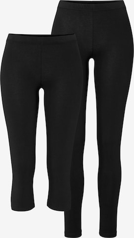 MELROSE Skinny Leggings in Black: front