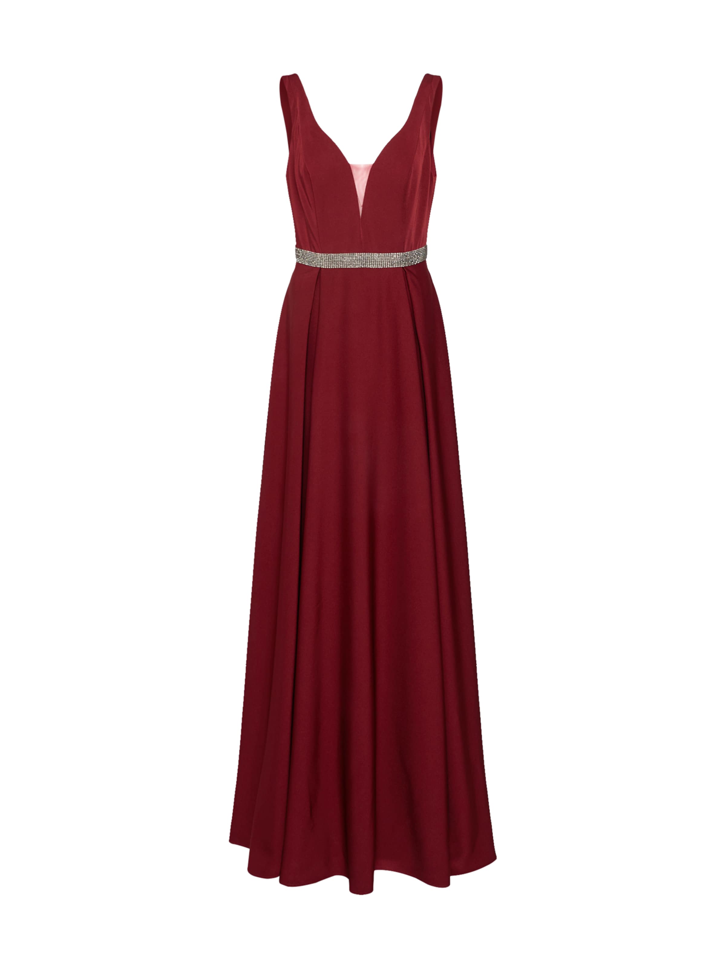 mascara - Kleid 'BELTED GOWN' in weinrot