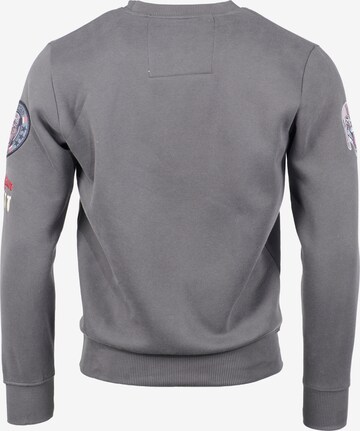 TOP GUN Sweater  ' TG-9018 ' in Grau