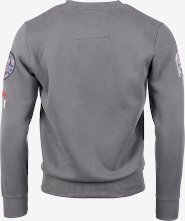 TOP GUN Sweatshirt ' TG-9018 ' in Grey