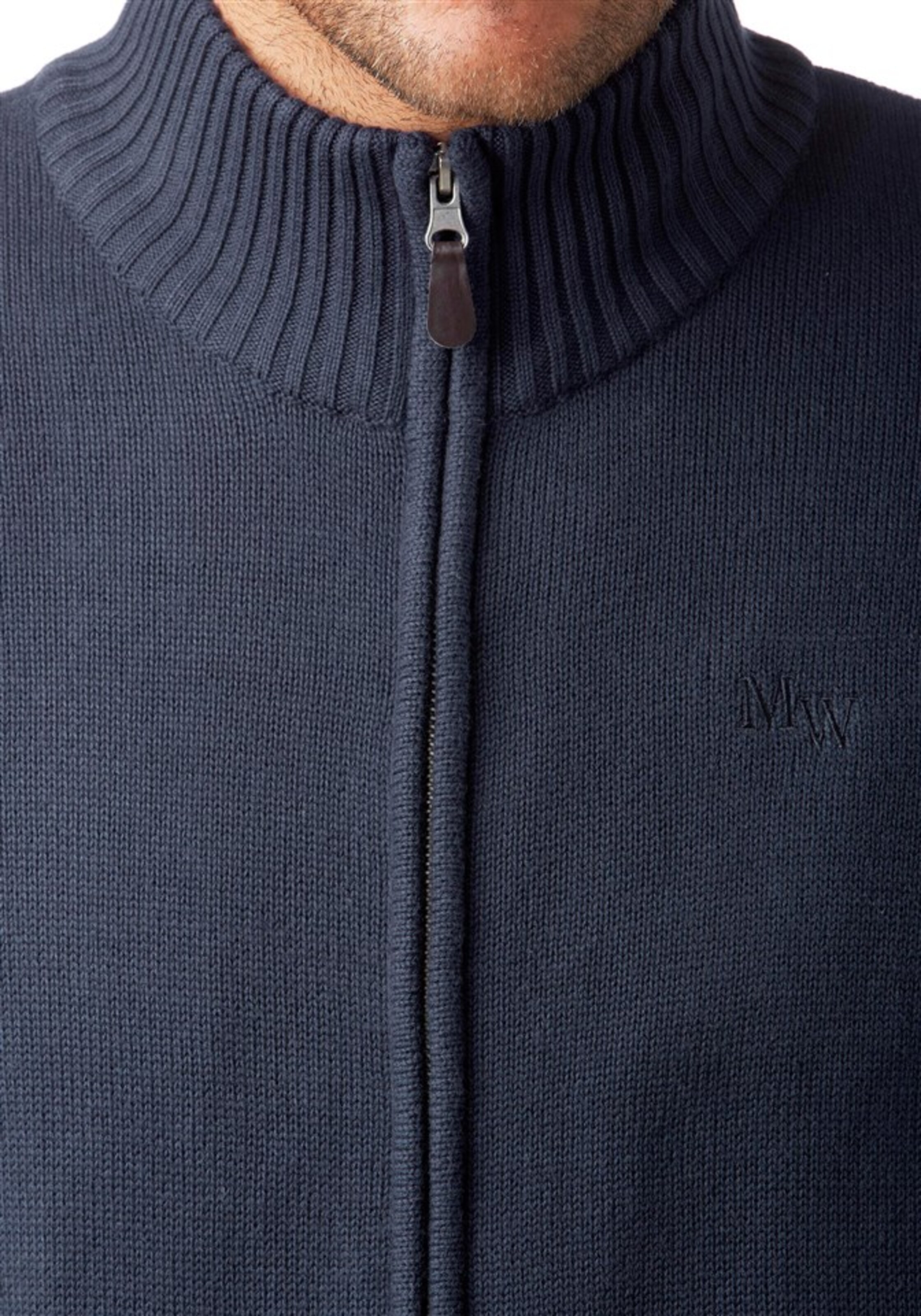 Man's World Strickjacke in Blau