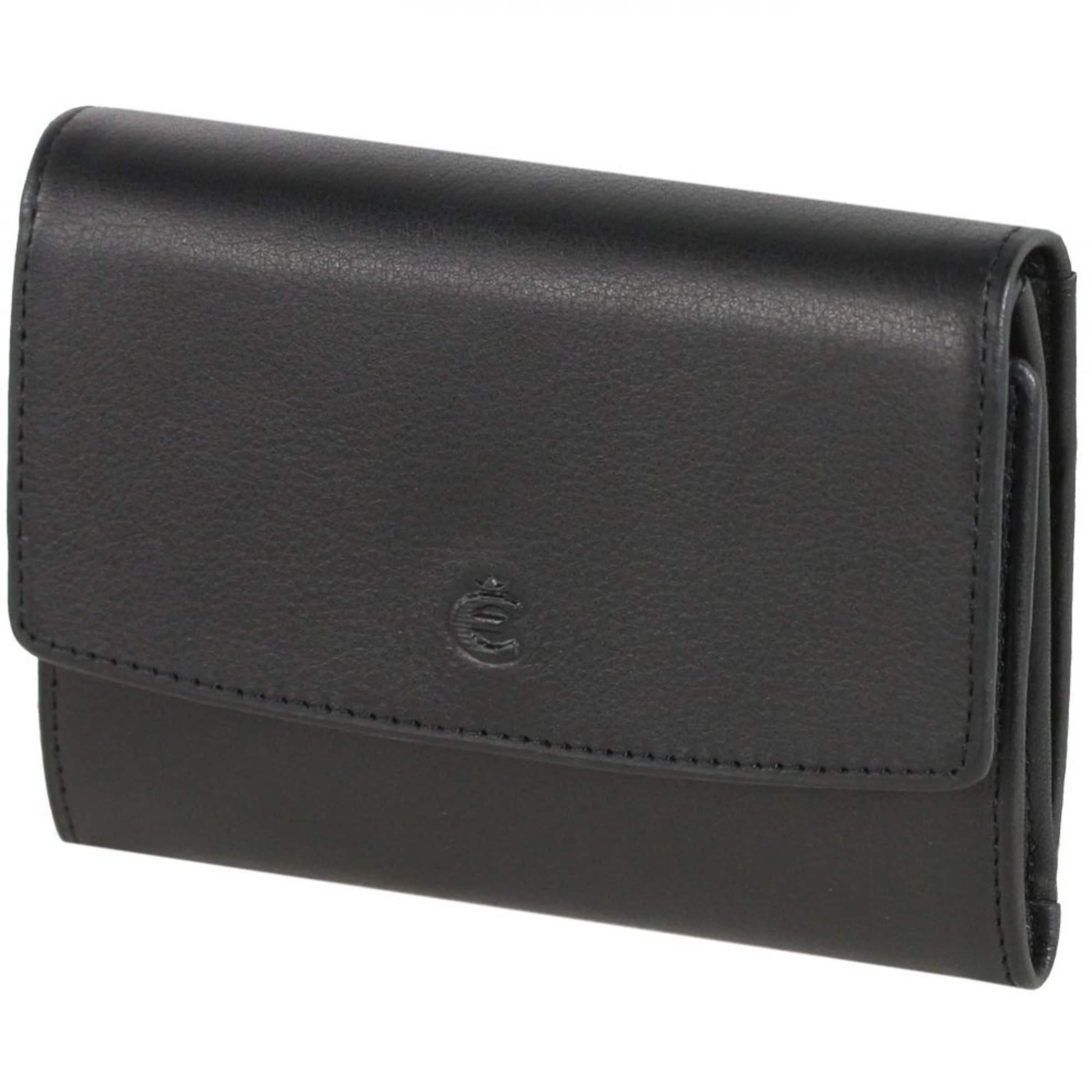 Esquire Geldbörse 'Logo VI' in Schwarz: Vorderseite