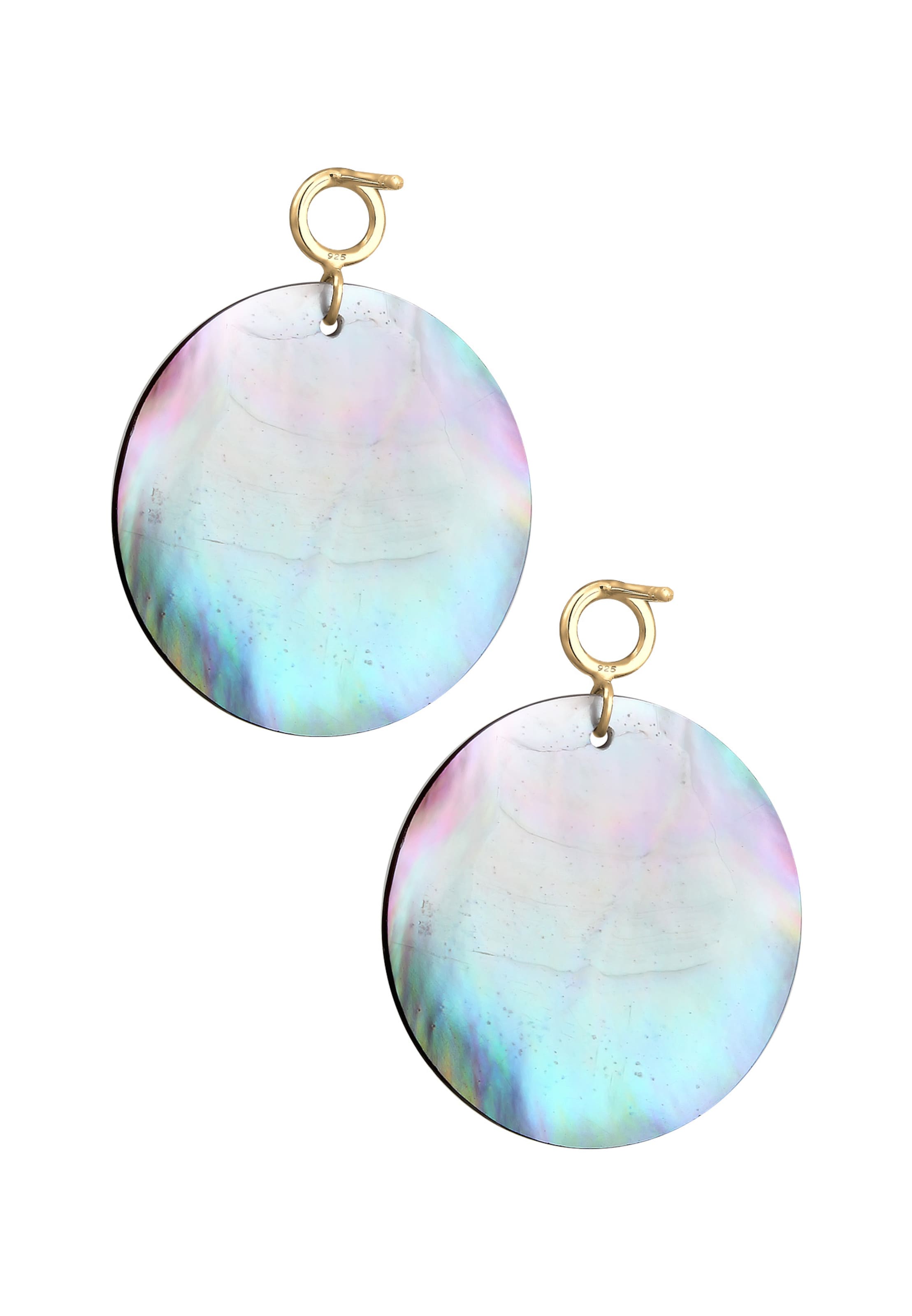 ELLI Örhängen 'Perlmuttscheibe' i guld