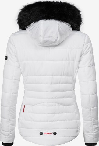 MARIKOO Winter Jacket 'Lotusblüte' in White