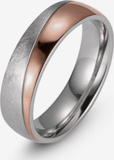 FIRETTI Ring in rosegold / silber, Produktansicht